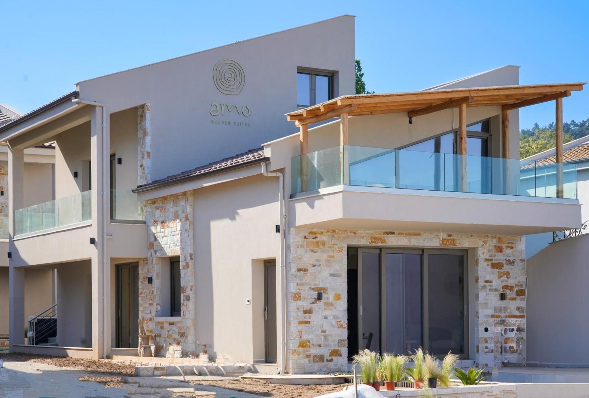 Amo Golden Suites Chrysi Ammoudia Dış mekan fotoğraf